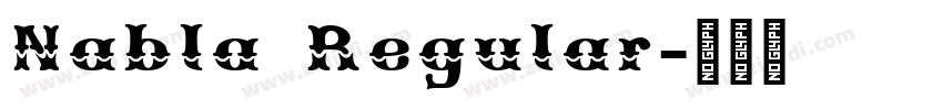 Nabla Regular字体转换